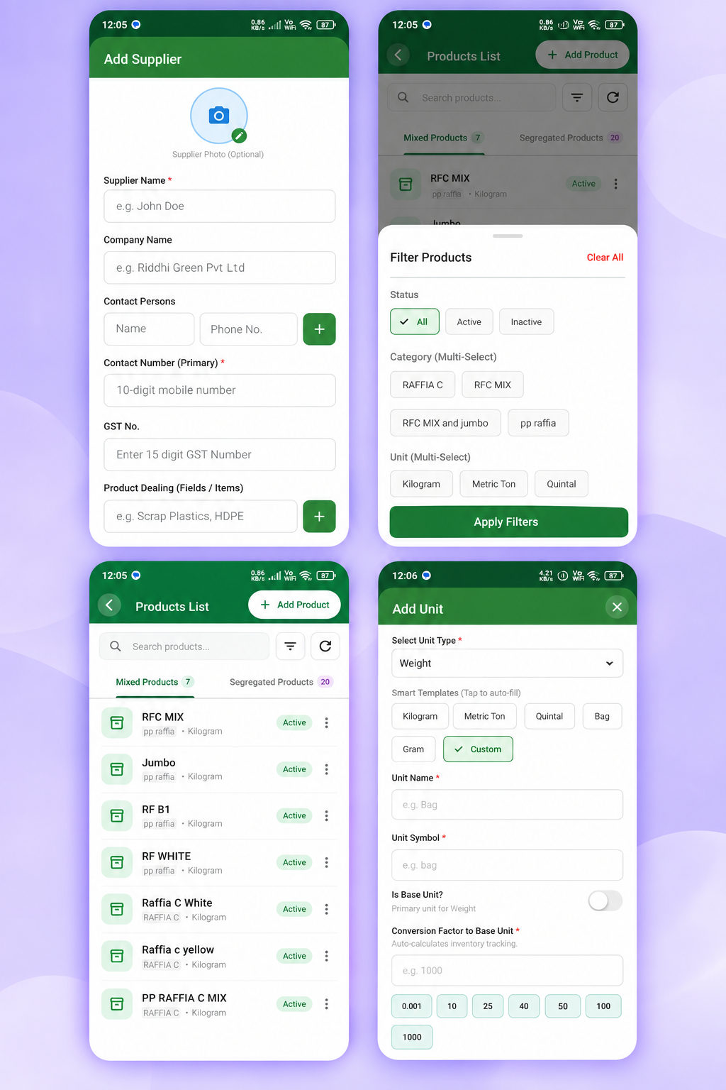 Dashboard / operations